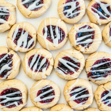 Almond thumbprint cookies