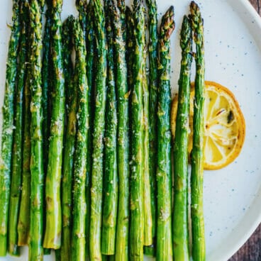 Broiled asparagus