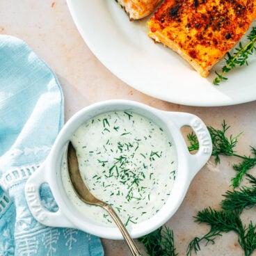 Dill sauce for salmon