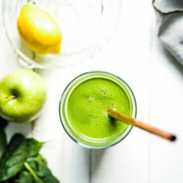 Glowing Green Apple Smoothie | A Couple Cooks