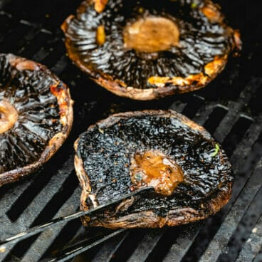 Grilled portobello mushrooms