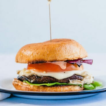 Portobello mushroom burger