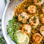 Lemon herb sauce for scallops