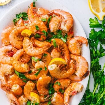 Steamed shrimp