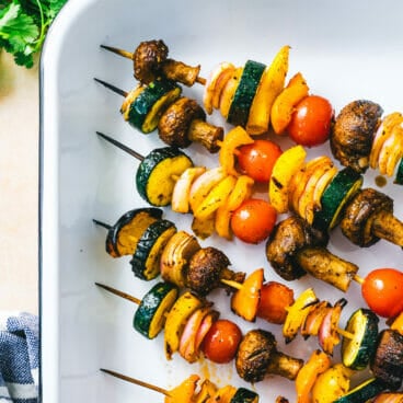 Grilled vegetable kabobs