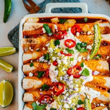 Vegetarian enchiladas